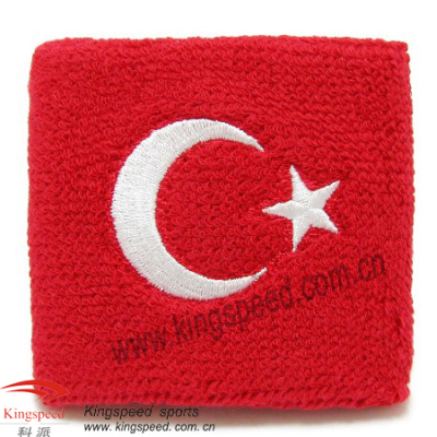 Turkey Flag Sweatband  Wristband